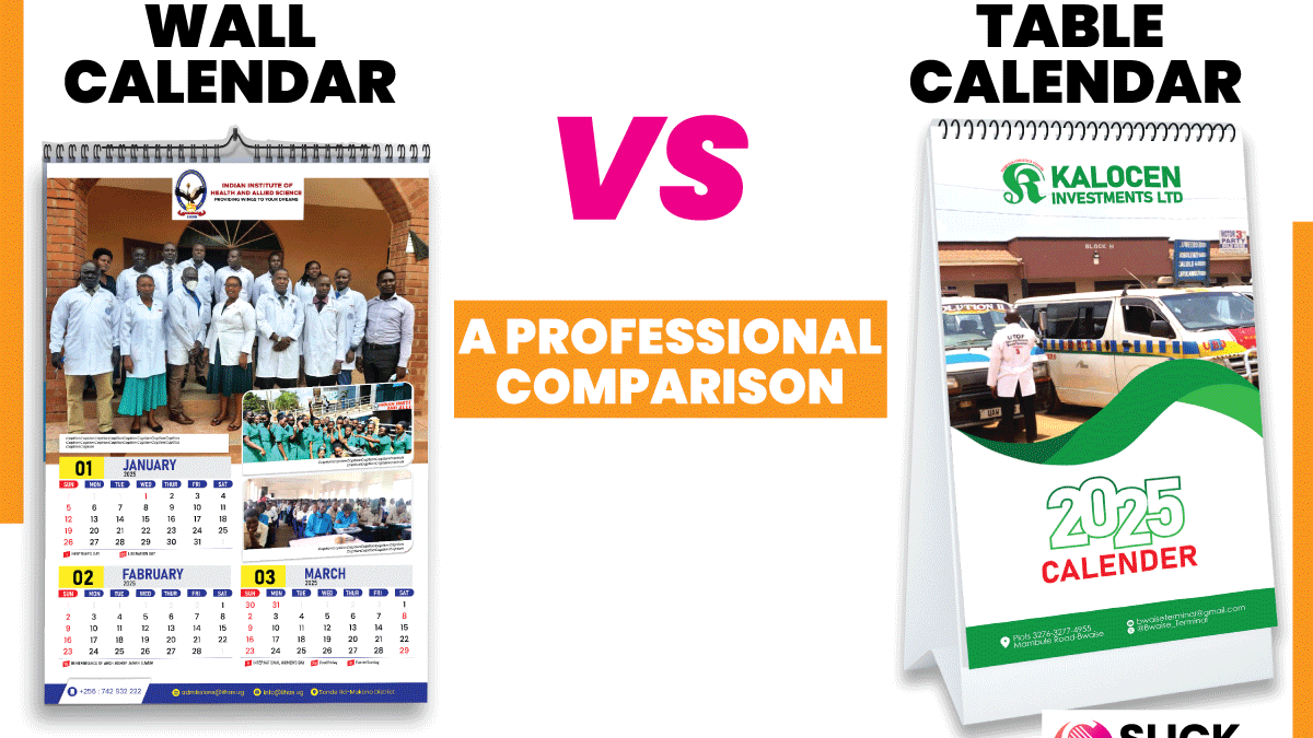 Wall Calendar vs. Table Calendar: A Professional Comparison