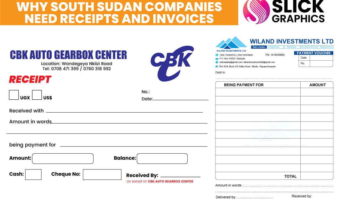 Why South Sudan Companies Need Receipts and Invoices