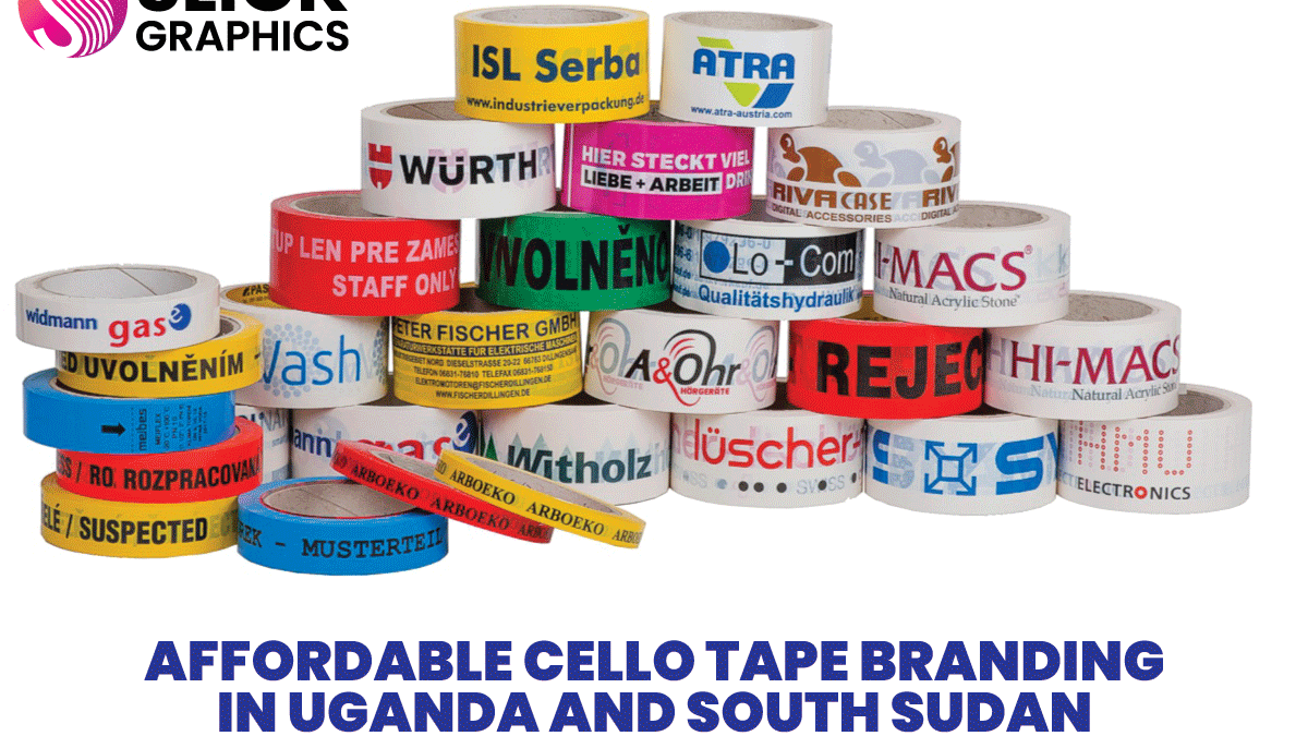 Affordable Cello Tape Branding in Uganda and South Sudan