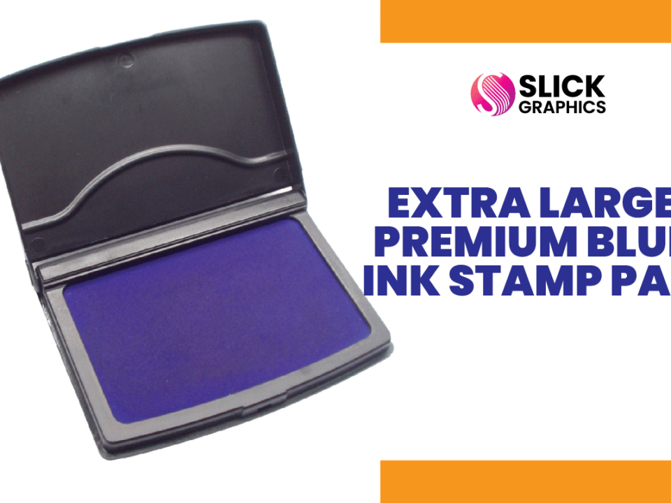 Extra Large Premium Blue Ink Stamp Pad