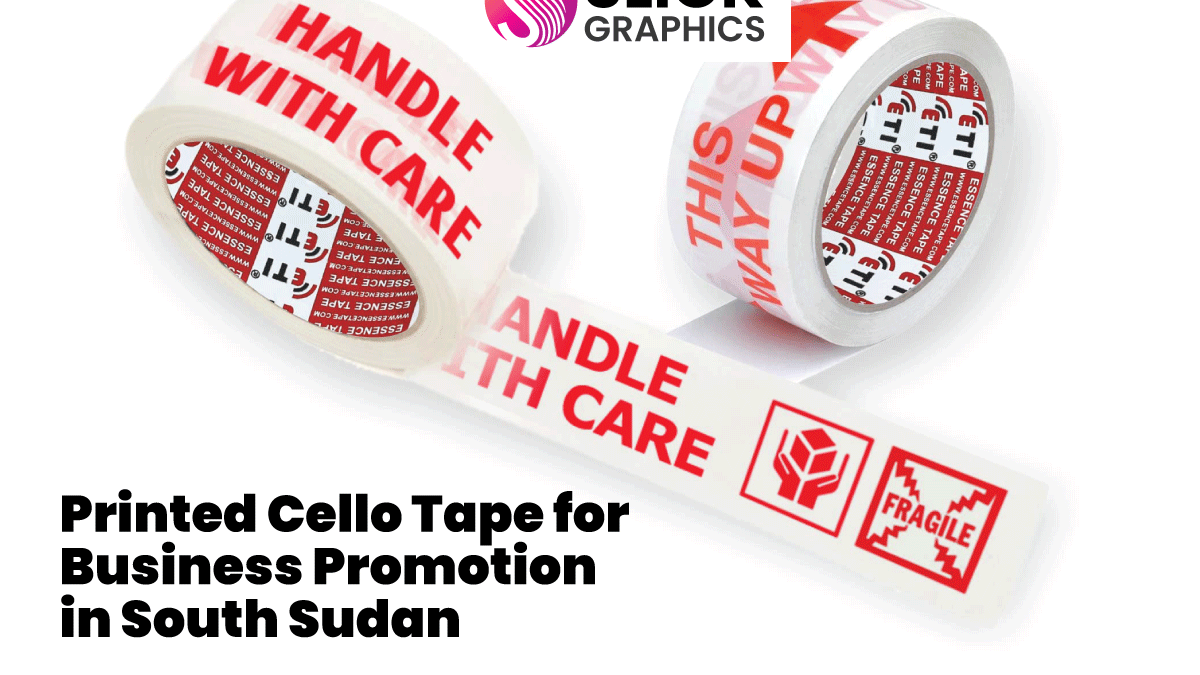 Printed Cello Tape for Business Promotion in South Sudan