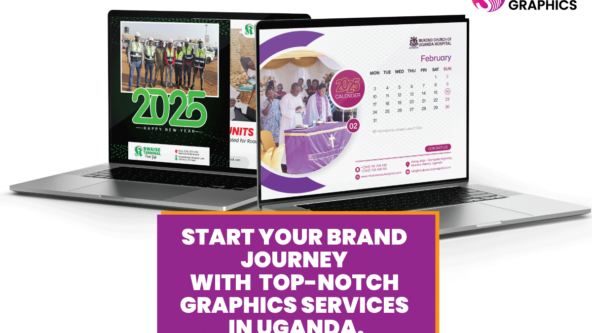 Start your brand journey with top-notch graphics services in Uganda.