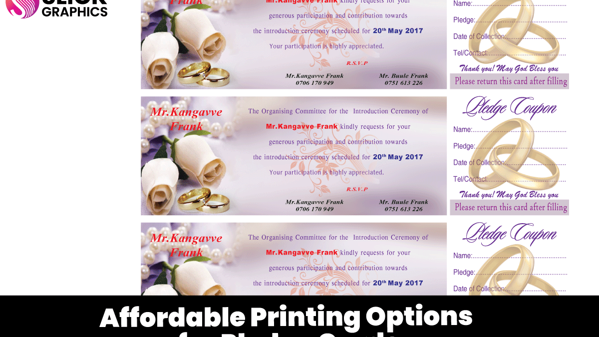 Affordable Printing Options for Pledge Cards