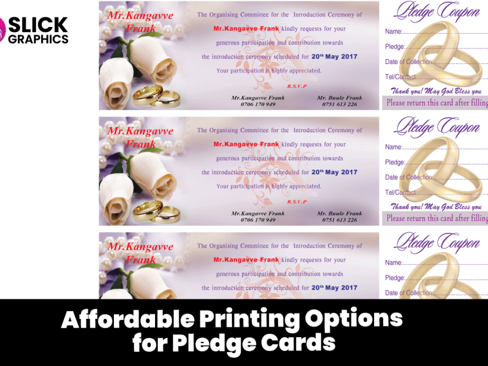 Affordable Printing Options for Pledge Cards