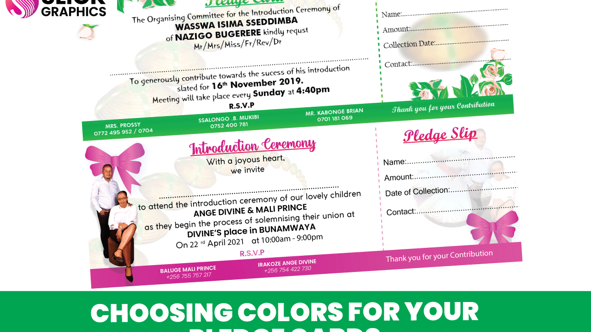 Choosing Colors for Your Pledge Cards