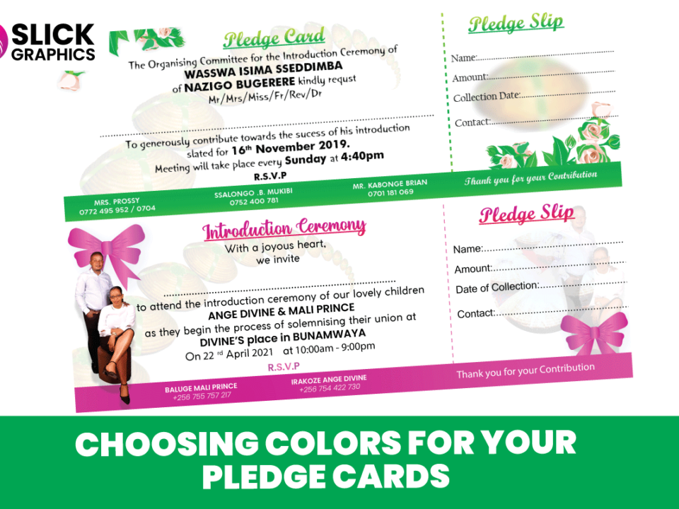 Choosing Colors for Your Pledge Cards