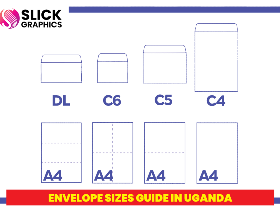 Envelope Sizes Guide in Uganda and Juba – Slick Graphics