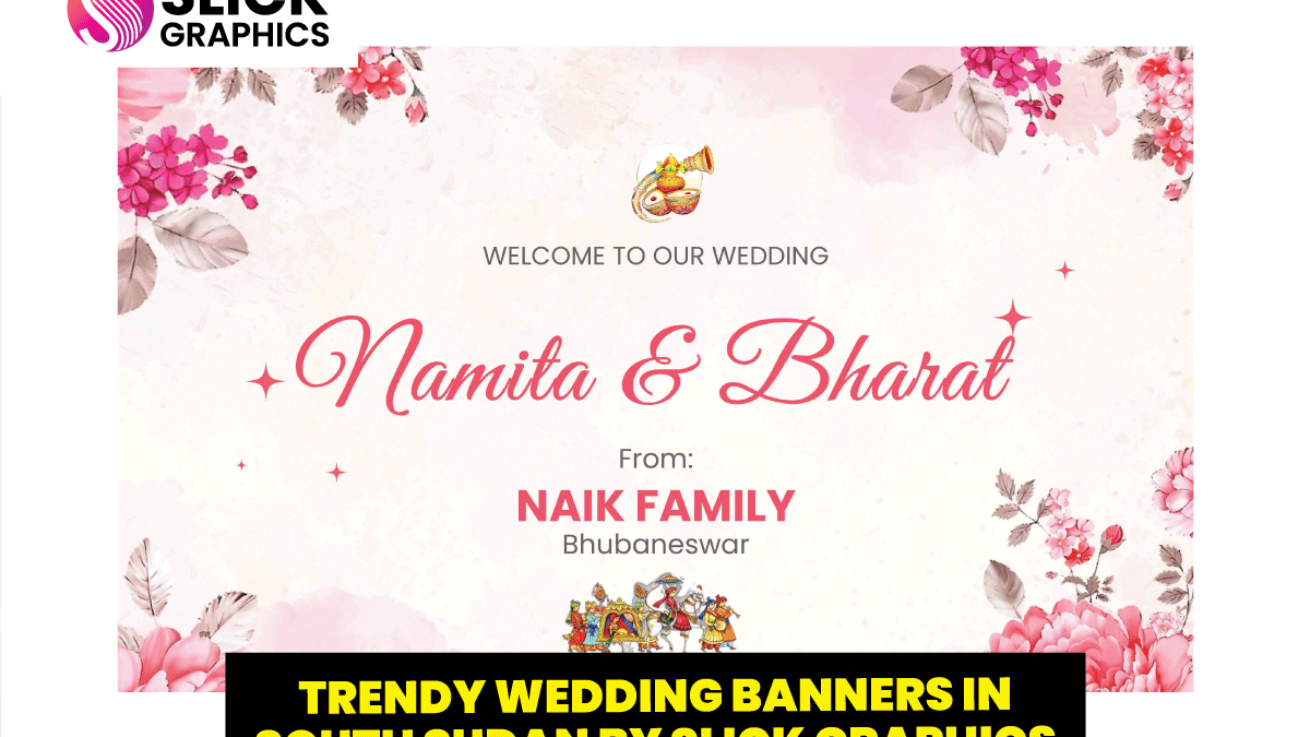 Trendy Wedding Banners in South Sudan by Slick Graphics