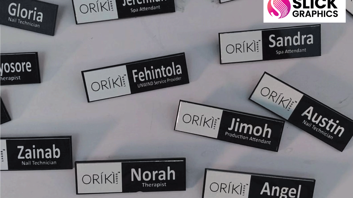 Name Tags for Schools and Offices in Juba, Uganda