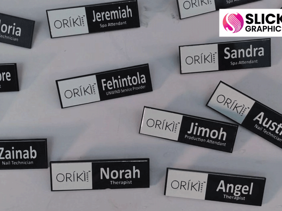 Name Tags for Schools and Offices in Juba, Uganda