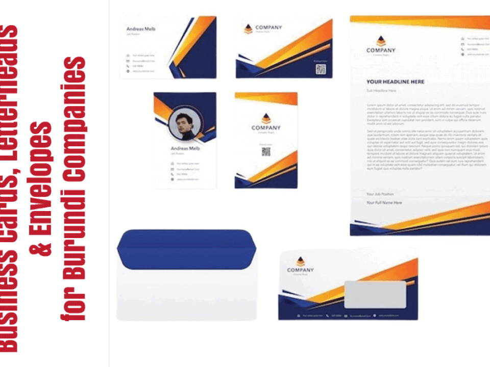 Business Cards, Letterheads & Envelopes for Burundi Companies